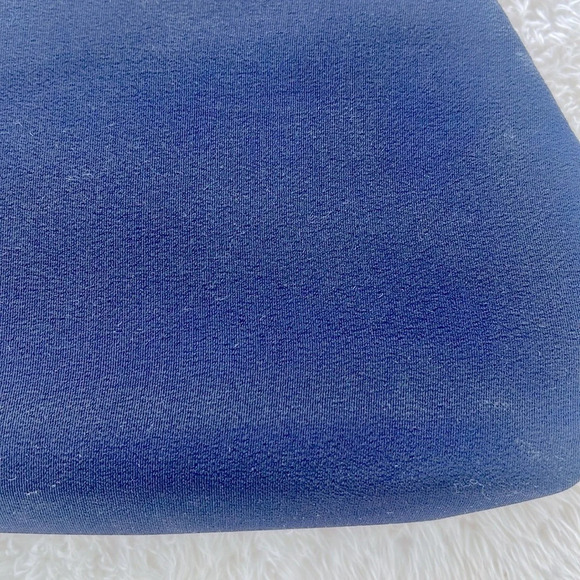 Vintage HL Harry Levine Navy evening bag Gold Chain Strap Peach interior - Picture 8 of 13